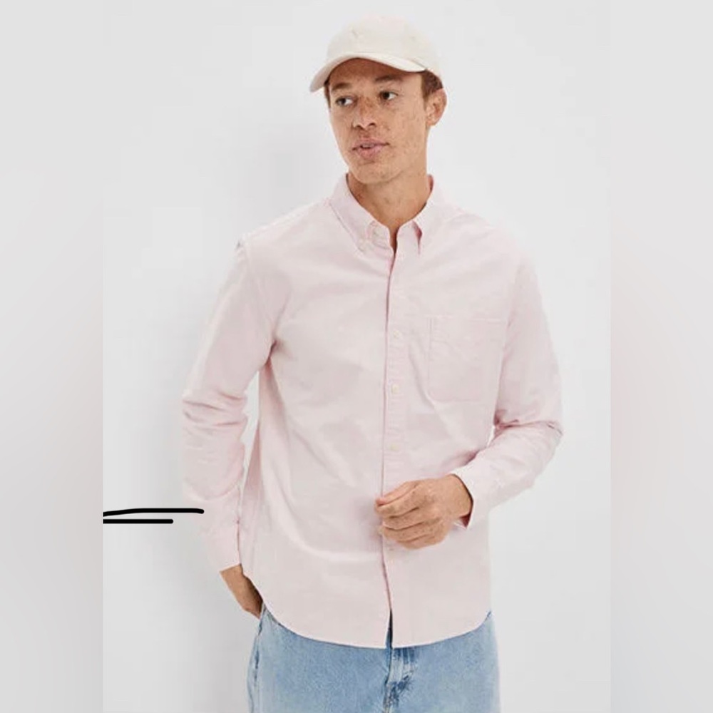 AMERICAN EAGLE CLASSIC FIT OXFORD BUTTON-UP SHIRT